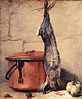 Rabbit, Copper Cauldron and Quince by Jean Baptiste Simeon Chardin